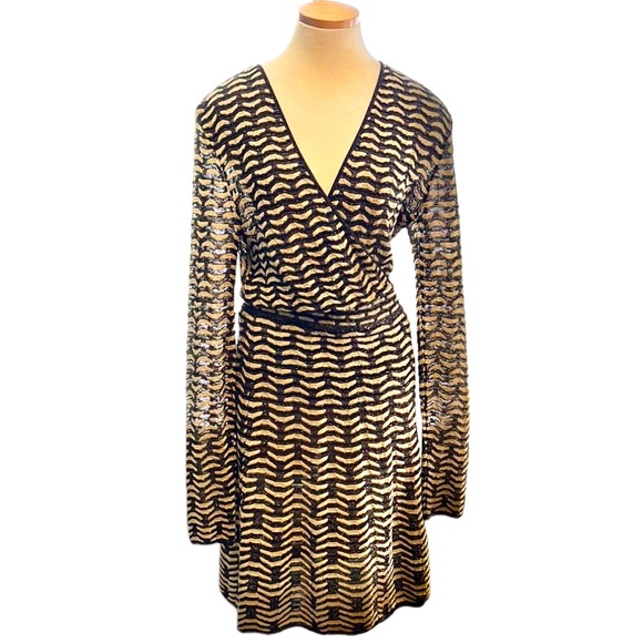 M Missoni Metallic Patterned Dress, size 10 - Picture 2 of 14